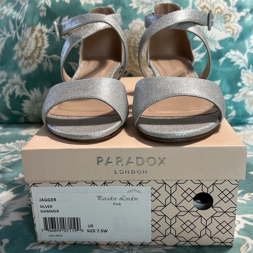 Paradox London Jagger Silver Sandals